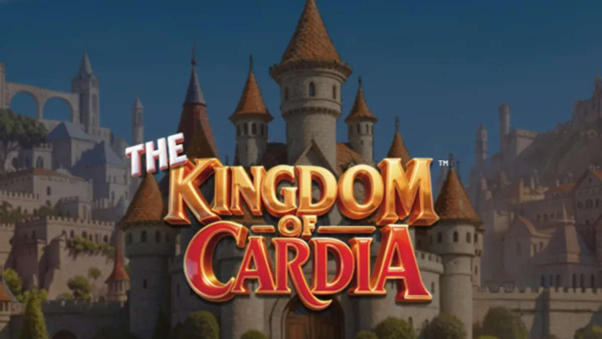 Pemandangan kerajaan fantasi di slot The Kingdom of Cardia